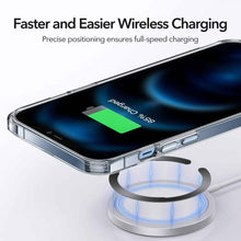 Заредете изображение във визуализатора на галерията – ESR Halolock universal magnetic MagSafe ring black &amp; silver (18762-0) - TopMag
