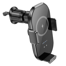 Заредете изображение във визуализатора на галерията – Borofone Car holder BH206 Rusher with induction charging to air vent black
