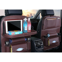 Заредете изображение във визуализатора на галерията – Car organizer for the seat foldable shelf mini car table black - TopMag
