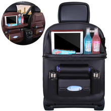 Заредете изображение във визуализатора на галерията – Car organizer for the seat foldable shelf mini car table black - TopMag
