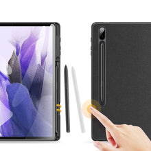 Заредете изображение във визуализатора на галерията – DUX DUCIS Domo Tablet Cover with Multi-angle Stand and Smart Sleep Function for Samsung Galaxy Samsung Galaxy Tab S7 FE / Tab S7+ (S7 Plus) / Tab S8+ (S8 Plus) black - TopMag
