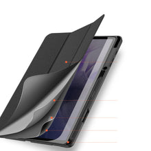 Заредете изображение във визуализатора на галерията – DUX DUCIS Domo Tablet Cover with Multi-angle Stand and Smart Sleep Function for Samsung Galaxy Samsung Galaxy Tab S7 FE / Tab S7+ (S7 Plus) / Tab S8+ (S8 Plus) black - TopMag

