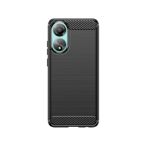 Carbon Case silicone case for Oppo A78 4G - black