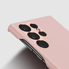 Заредете изображение във визуализатора на галерията – Dux Ducis Grit case for Samsung Galaxy S23 Ultra elegant cover made of artificial leather MagSafe pink
