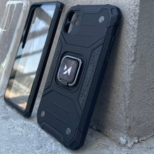 Заредете изображение във визуализатора на галерията – Wozinsky Ring Armor Case Kickstand Tough Rugged Cover for iPhone 13 Pro black - TopMag

