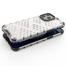 Заредете изображение във визуализатора на галерията – Honeycomb Case armor cover with TPU Bumper for iPhone 13 Pro Max blue - TopMag
