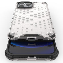 Заредете изображение във визуализатора на галерията – Honeycomb Case armor cover with TPU Bumper for iPhone 13 Pro Max blue - TopMag
