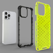 Заредете изображение във визуализатора на галерията – Honeycomb Case armor cover with TPU Bumper for iPhone 13 Pro Max red - TopMag
