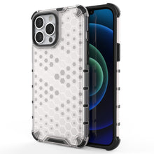 Заредете изображение във визуализатора на галерията – Honeycomb Case armor cover with TPU Bumper for iPhone 13 Pro Max transparent - TopMag
