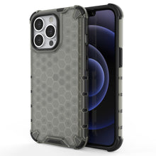 Заредете изображение във визуализатора на галерията – Honeycomb Case armor cover with TPU Bumper for iPhone 13 Pro black - TopMag
