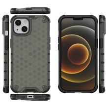 Заредете изображение във визуализатора на галерията – Honeycomb Case armor cover with TPU Bumper for iPhone 13 black - TopMag
