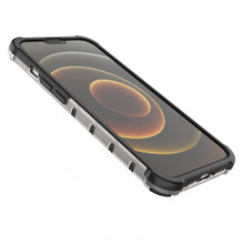 Заредете изображение във визуализатора на галерията – Honeycomb Case armor cover with TPU Bumper for iPhone 13 transparent - TopMag
