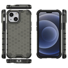 Заредете изображение във визуализатора на галерията – Honeycomb Case armor cover with TPU Bumper for iPhone 13 mini black - TopMag
