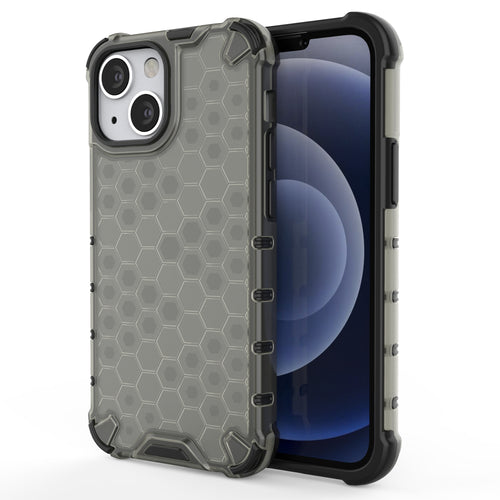 Honeycomb Case armor cover with TPU Bumper for iPhone 13 mini black - TopMag