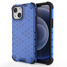 Заредете изображение във визуализатора на галерията – Honeycomb Case armor cover with TPU Bumper for iPhone 13 mini blue - TopMag
