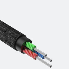 Заредете изображение във визуализатора на галерията – Baseus Yiven M30 stereo AUX audio cable 3.5 mm male mini jack 1.5m red-black (CAM30-C91)
