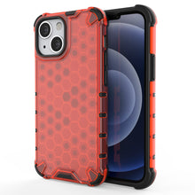 Заредете изображение във визуализатора на галерията – Honeycomb Case armor cover with TPU Bumper for iPhone 13 mini red - TopMag
