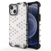 Заредете изображение във визуализатора на галерията – Honeycomb Case armor cover with TPU Bumper for iPhone 13 mini transparent - TopMag
