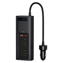 Заредете изображение във визуализатора на галерията – Baseus In-car Inverter 150W (220V CN/EU) black (CRNBQ-A01) - TopMag
