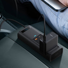 Заредете изображение във визуализатора на галерията – Baseus In-car Inverter 150W (220V CN/EU) black (CRNBQ-A01) - TopMag

