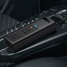 Заредете изображение във визуализатора на галерията – Baseus In-car Inverter 150W (220V CN/EU) black (CRNBQ-A01) - TopMag
