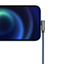 Заредете изображение във визуализатора на галерията – Baseus Legendary angled nylon cable USB - Lightning for gamers 2.4A 2m blue (CACS000103) - TopMag
