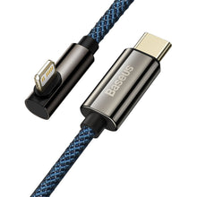 Заредете изображение във визуализатора на галерията – Baseus Legend Mobile Game Elbow Cable USB Type C - Lightning 20W Power Delivery 1m blue (CACS000203) - TopMag
