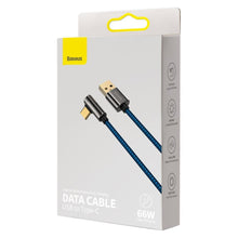 Заредете изображение във визуализатора на галерията – Baseus Legend Series Elbow Fast Charging Data Cable USB - USB Type-C 66W 2m blue (CACS000503) - TopMag
