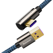 Заредете изображение във визуализатора на галерията – Baseus Legend Series Elbow Fast Charging Data Cable USB - USB Type-C 66W 2m blue (CACS000503) - TopMag
