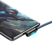 Заредете изображение във визуализатора на галерията – Baseus Legend Series Elbow Fast Charging Data Cable USB - USB Type-C 66W 2m blue (CACS000503) - TopMag
