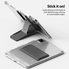 Заредете изображение във визуализатора на галерията – Ringke Outstanding Self-adhesive Universal Folding Tablet Stand Light Gray (SD53240RS) - TopMag
