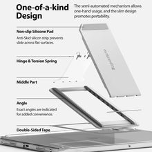 Заредете изображение във визуализатора на галерията – Ringke Outstanding Self-adhesive Universal Folding Tablet Stand Light Gray (SD53240RS) - TopMag
