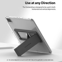 Заредете изображение във визуализатора на галерията – Ringke Outstanding Self-adhesive Universal Folding Tablet Stand Light Gray (SD53240RS) - TopMag
