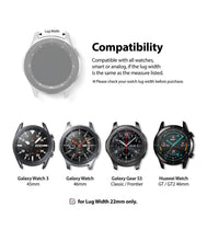 Заредете изображение във визуализатора на галерията – Ringke Metal One α Samsung Galaxy Watch 3 45mm Lug Width 22mm silver (GW-COM-B-22-03) - TopMag
