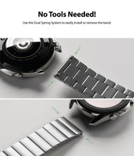 Заредете изображение във визуализатора на галерията – Ringke Metal One α Samsung Galaxy Watch 3 45mm Lug Width 22mm silver (GW-COM-B-22-03) - TopMag

