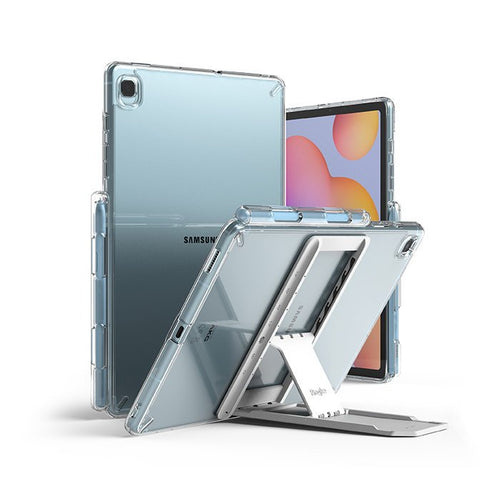 Ringke Fusion Combo Outstanding Hard Case with Gel Frame for Samsung Galaxy Tab S6 Lite + Adhesive Stand Clear (FC447R39) - TopMag
