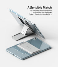 Заредете изображение във визуализатора на галерията – Ringke Fusion Combo Outstanding Hard Case with Gel Frame for Samsung Galaxy Tab S6 Lite + Adhesive Stand Clear (FC447R39) - TopMag
