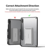 Заредете изображение във визуализатора на галерията – Ringke Fusion Combo Outstanding hard case with TPU frame for Samsung Galaxy Tab S7 11'' + self-adhesive foldable stand grey (FC475R40) - TopMag
