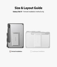 Заредете изображение във визуализатора на галерията – Ringke Fusion Combo Outstanding hard case with TPU frame for Samsung Galaxy Tab S7 11'' + self-adhesive foldable stand grey (FC475R40) - TopMag
