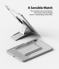 Заредете изображение във визуализатора на галерията – Ringke Fusion Combo Outstanding hard case with TPU frame for Samsung Galaxy Tab S7 11'' + self-adhesive foldable stand transparent (FC475R39) - TopMag
