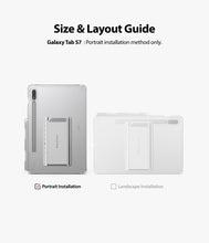 Заредете изображение във визуализатора на галерията – Ringke Fusion Combo Outstanding hard case with TPU frame for Samsung Galaxy Tab S7 11'' + self-adhesive foldable stand transparent (FC475R39) - TopMag
