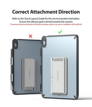 Заредете изображение във визуализатора на галерията – Ringke Fusion Combo Outstanding Hard Case with Gel Frame for iPad Air 2020 + Adhesive Stand Gray (FC485R39) - TopMag
