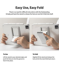 Заредете изображение във визуализатора на галерията – Ringke Fusion Combo Outstanding Hard Case with Gel Frame for iPad Air 2020 + Adhesive Stand Gray (FC485R39) - TopMag
