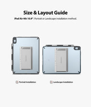 Заредете изображение във визуализатора на галерията – Ringke Fusion Combo Outstanding Hard Case with Gel Frame for iPad Air 2020 + Adhesive Stand Gray (FC485R39) - TopMag

