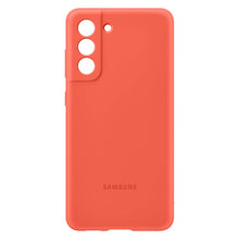 Заредете изображение във визуализатора на галерията – Samsung Silicone Cover Rubber Silicone Cover Case for Samsung Galaxy S21 FE Coral (EF-PG990TPE)
