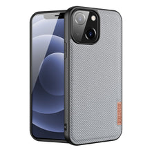 Заредете изображение във визуализатора на галерията – Dux Ducis Fino case covered with nylon material for iPhone 13 mini gray - TopMag
