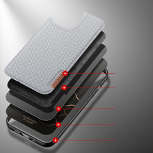 Заредете изображение във визуализатора на галерията – Dux Ducis Fino case covered with nylon material for iPhone 13 mini gray - TopMag
