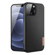 Заредете изображение във визуализатора на галерията – Dux Ducis Fino case covered with nylon material for iPhone 13 black - TopMag
