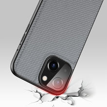 Заредете изображение във визуализатора на галерията – Dux Ducis Fino case covered with nylon material for iPhone 13 gray - TopMag
