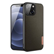 Заредете изображение във визуализатора на галерията – Dux Ducis Fino case covered with nylon material for iPhone 13 green - TopMag
